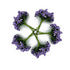 Purple Artificial Pollen Flower Set Of 4 Bunch
